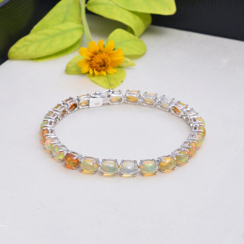Opal bracelet in silver