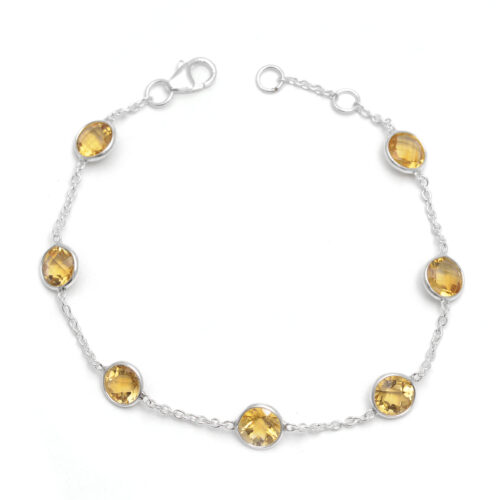 Citrine bracelet in silver
