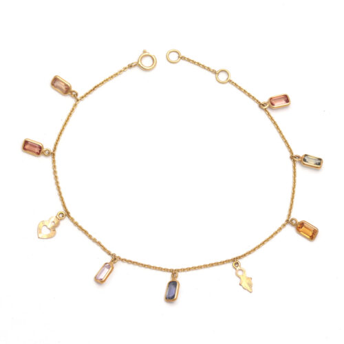Multi sapphire bracelet in 18KT gold