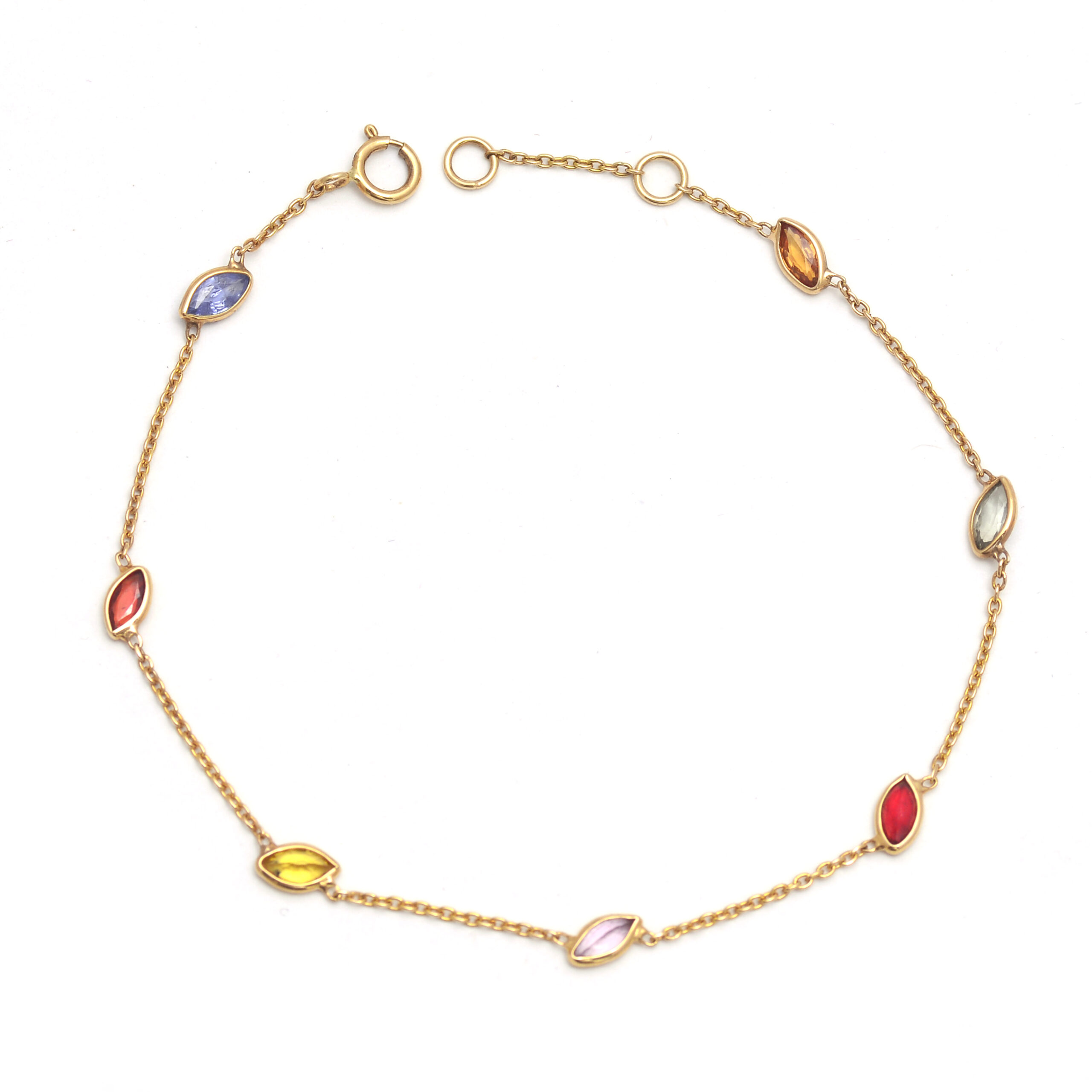 Multi sapphire bracelet in 18KT gold