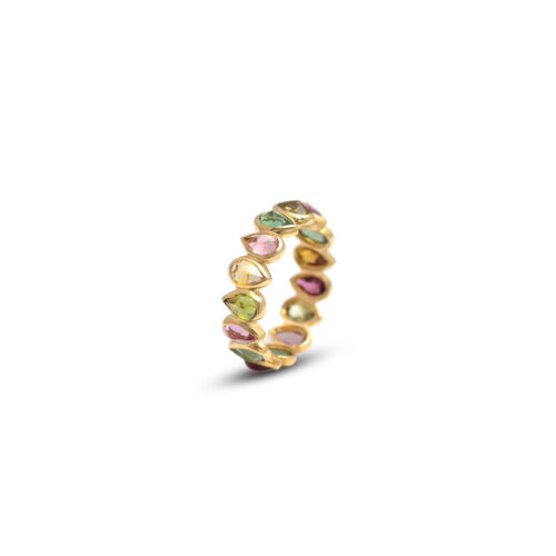 Tourmaline eternity band in 18KT gold